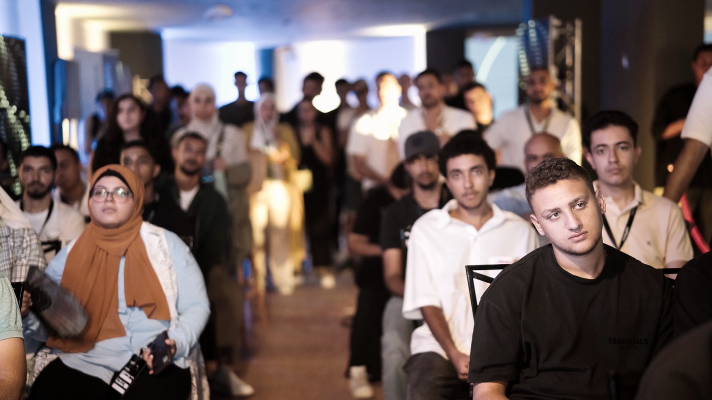 A gathering inside the Mercatura Forum campus, Cairo